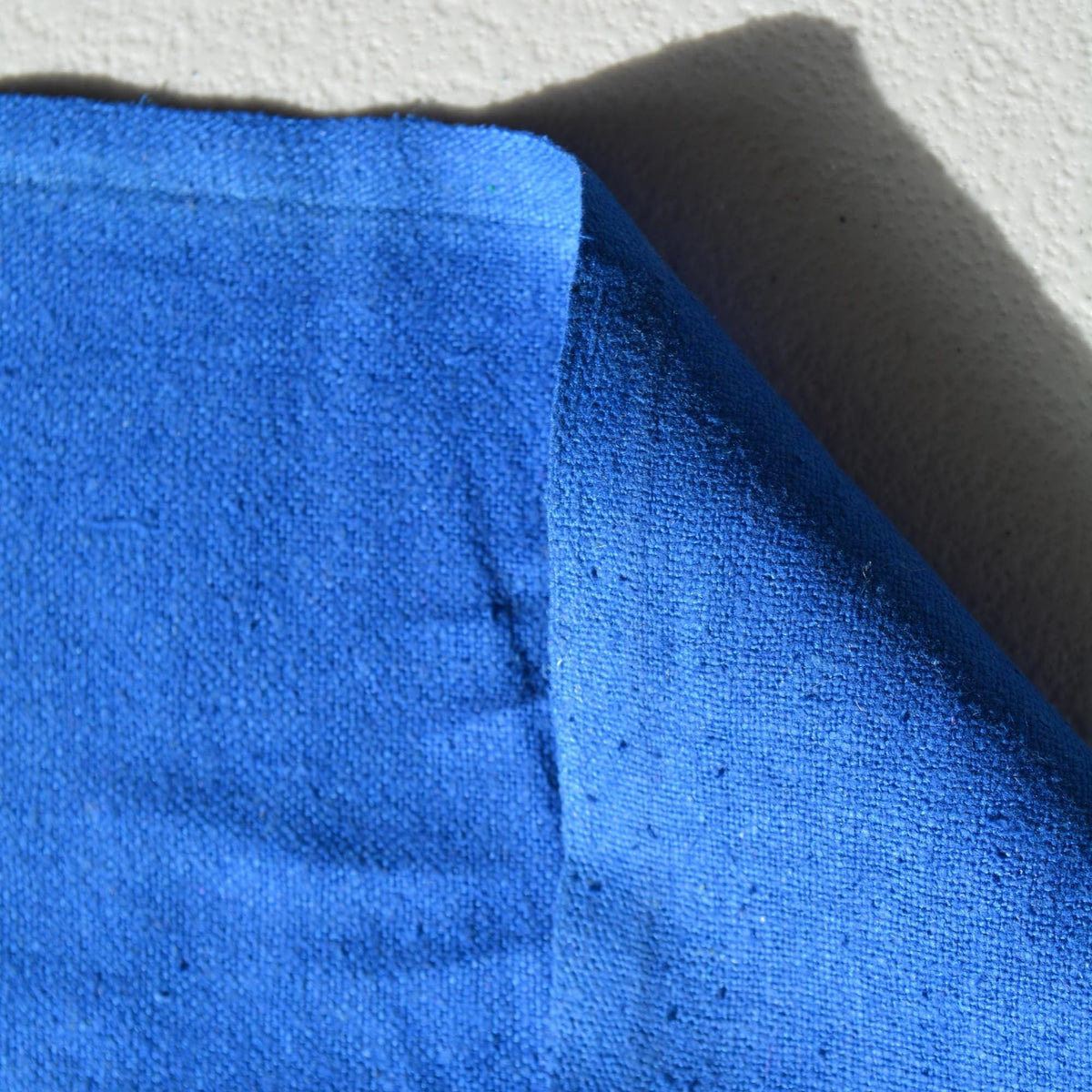 Raw Silk Noil Fabric Royal blue 37" Wide Luxury Fabric | By the Yard