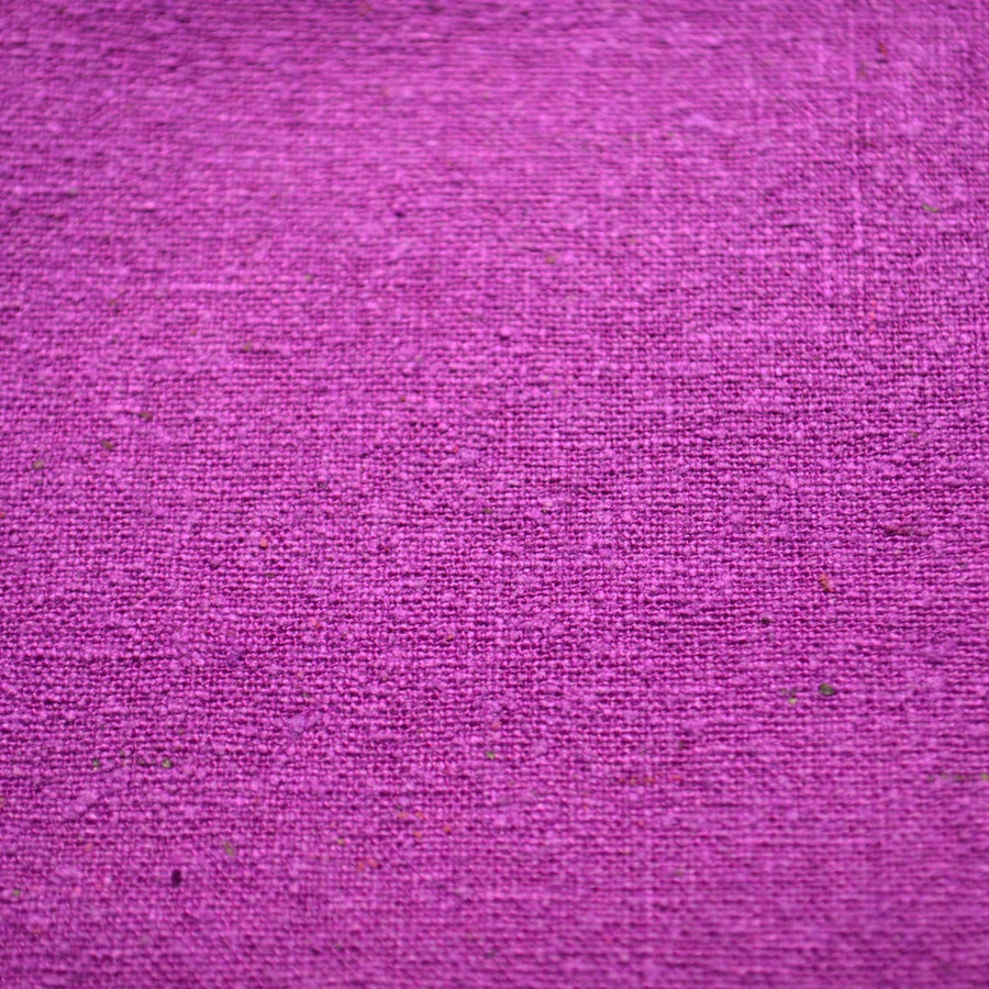Silk Noil Fabric | 100% Raw Silk Striped Weave, 35.5" Wide | Natural Sustainable Apparel & Sewing Fabric