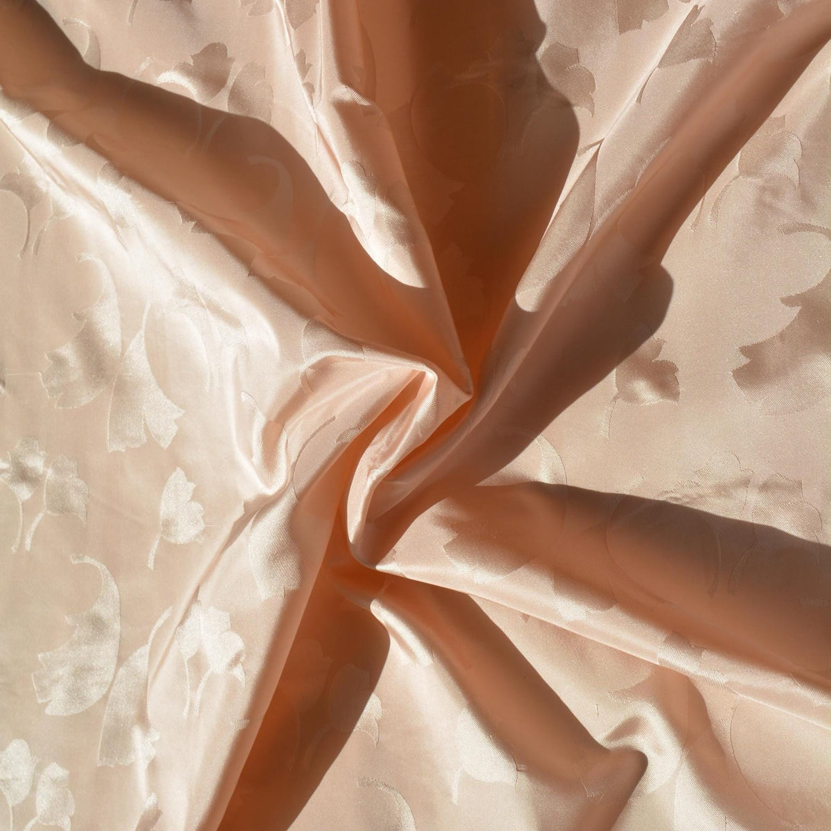 100% Silk Jacquard Fabric | Silk Floral 36" Wide Luxury Taffeta Fabric | By the Yard