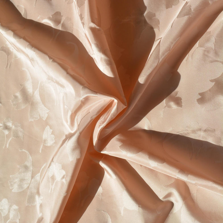 100% Silk Jacquard Fabric | Silk Floral 36" Wide Luxury Taffeta Fabric | By the Yard