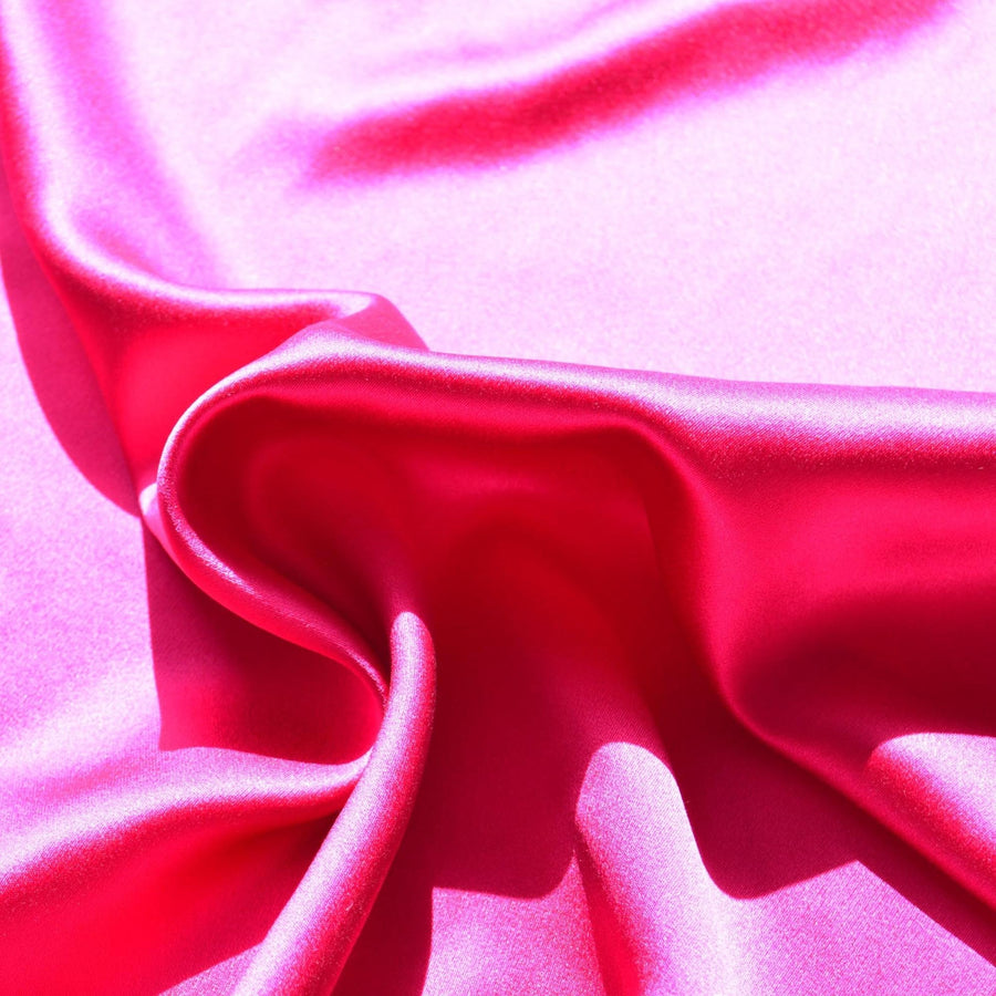 Silk Satin Fabric Magenta 46" Wide Luxury Fabric | By the Yard