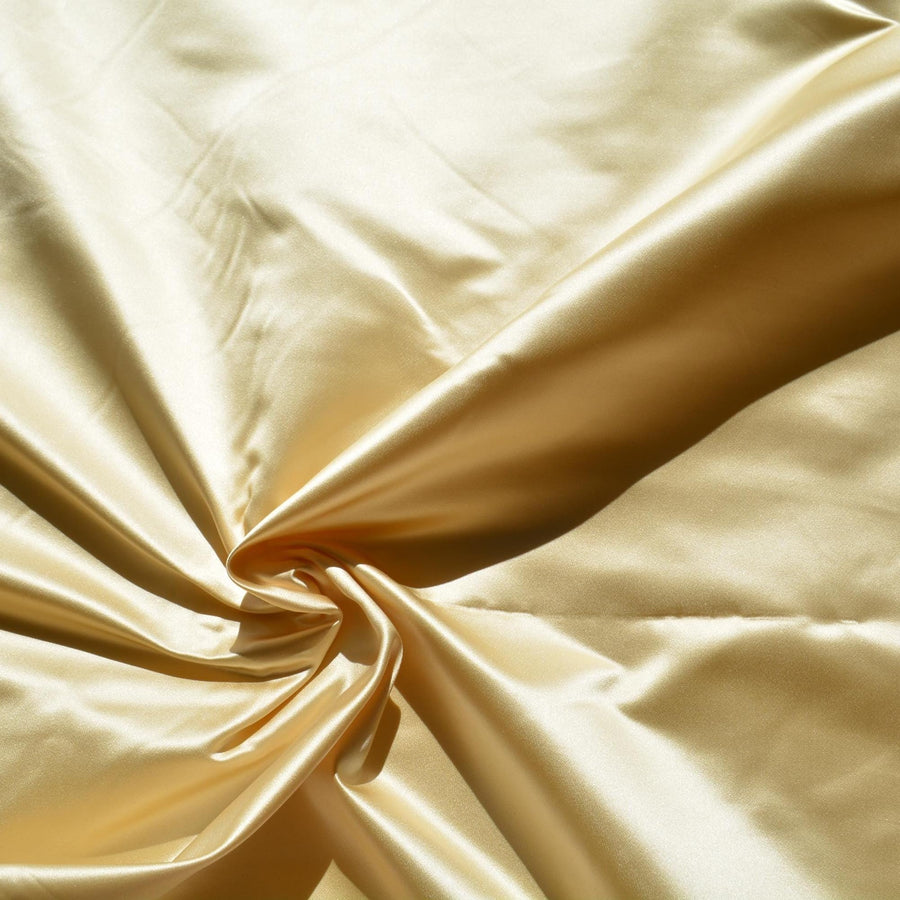 100% Silk Duchess Satin Fabric Beige 54" Wide Luxury Fabric | By the Yard
