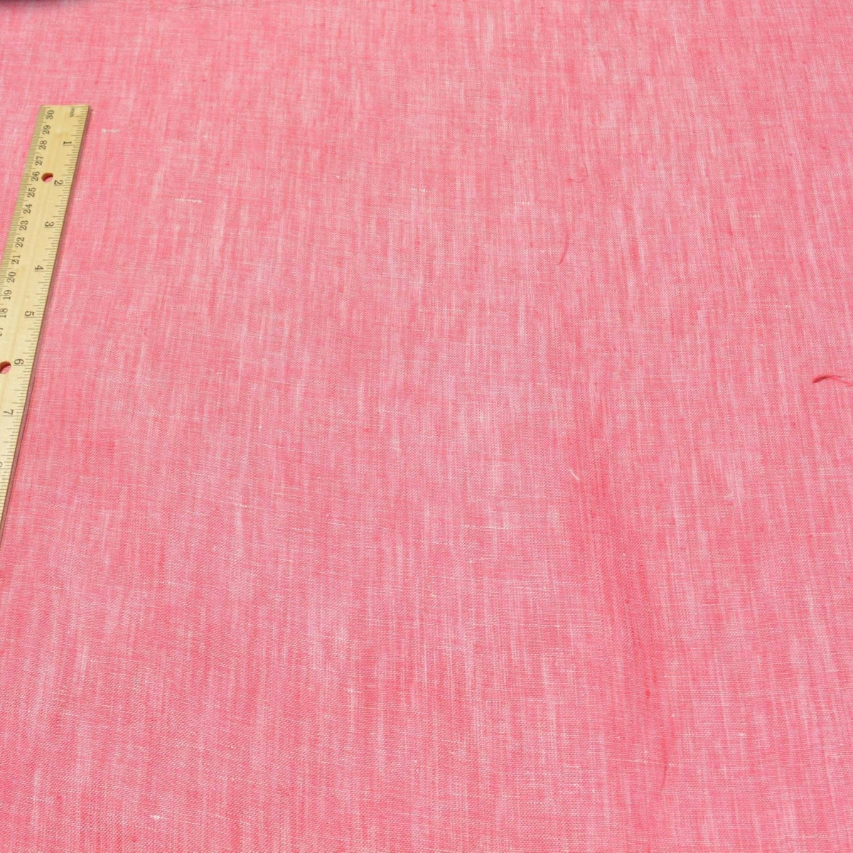 Coral Pink Linen Fabric | 100% Midweight Linen Solid Weave 54" Wide | Linen Yardage for Clothing, Summer Dresses, Home D