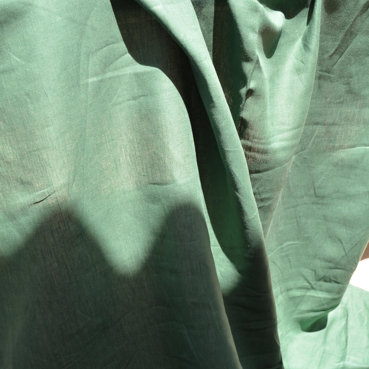 Forest Green Linen Fabric | 100% Midweight Linen Solid Weave 59" Wide | Linen Yardage for Clothing, Summer Dresses, Home