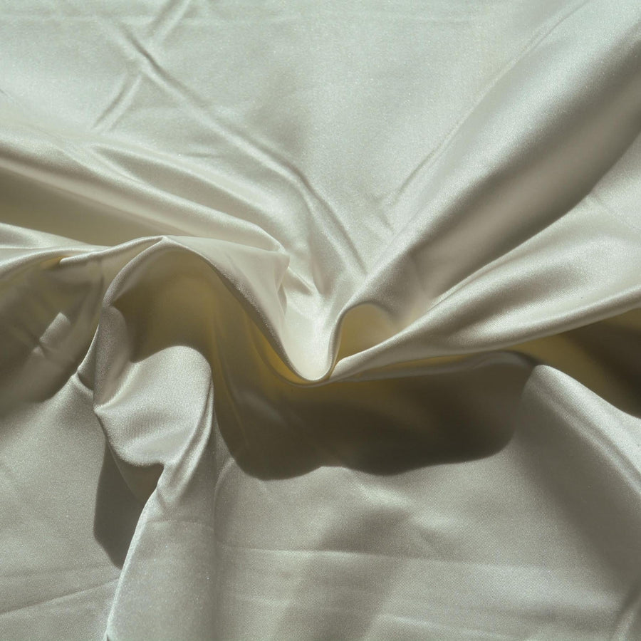 100% Silk Duchess Satin Fabric Off White Bridal Heavyweight 59.25 Inch Wide | By the Yard
