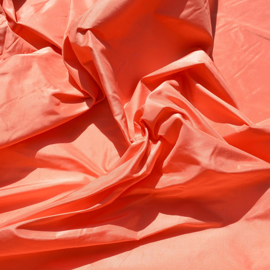 European Silk Taffeta Fabric | 100% Silk, 53.5" Wide | Iridescent Dupioni-Style Fabric for Dresses, Gowns & Décor | By the Yard