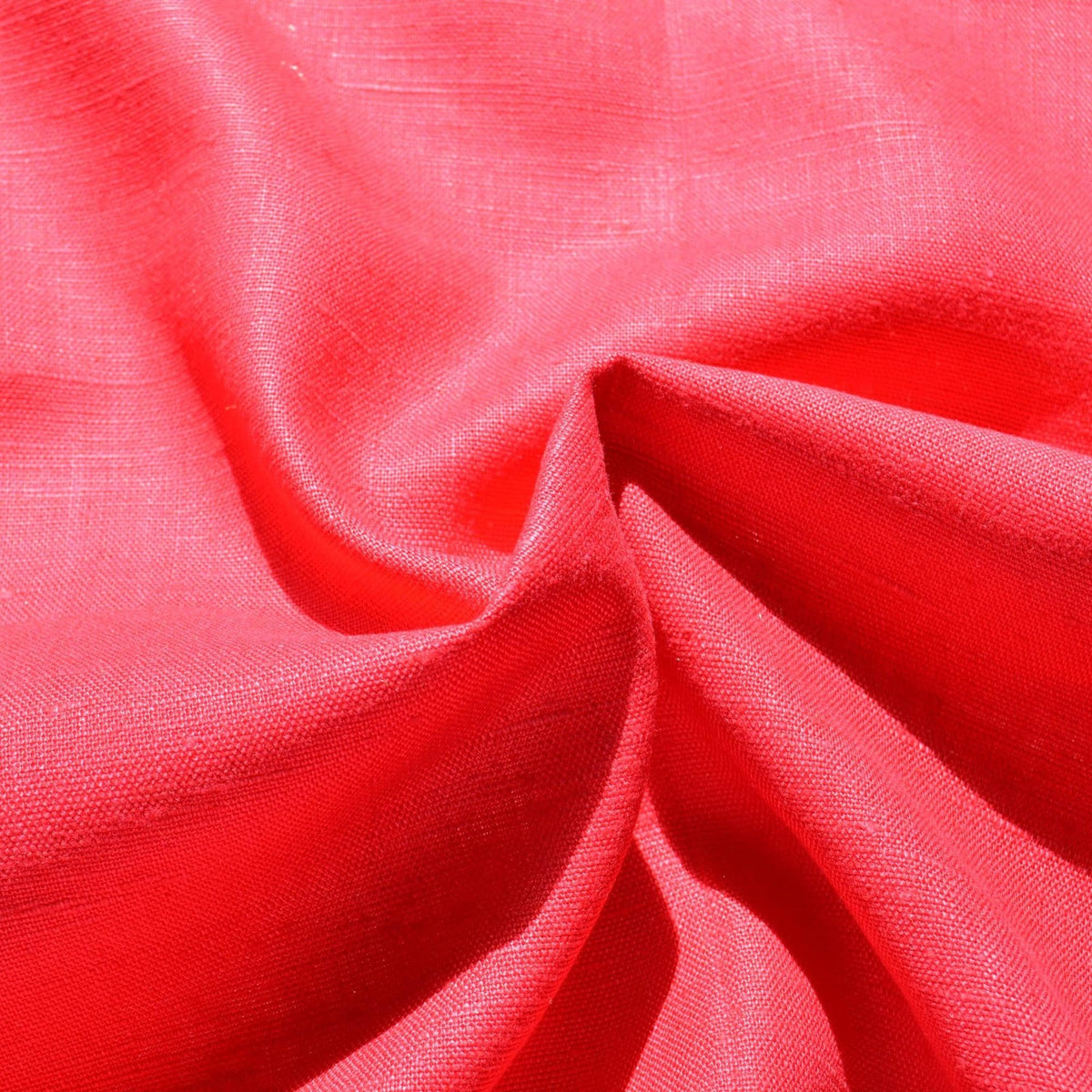 100% Linen Fabric Thick weave Red thick weave Midweight to heavyweight 44" Wide Dressmaking Tailoring | By the Yard