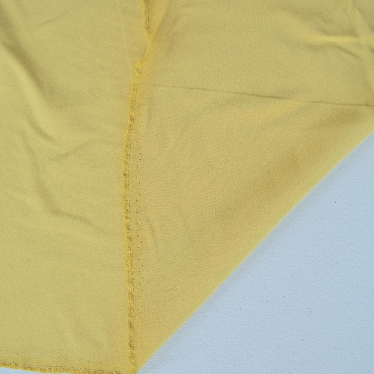 Italian Lightweight Wool Crepe Fabric Yellow 53.5" Pure Wool | By the Yard