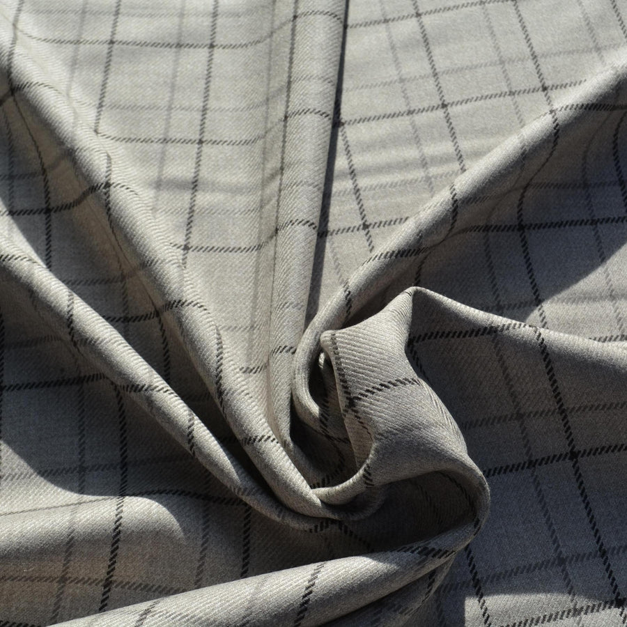 Winter Lightweight Wool Tweed Fabric | 100% Designer Wool, 61.5" Wide | Luxury Suiting, Jackets, Coats, Apparel Fabric