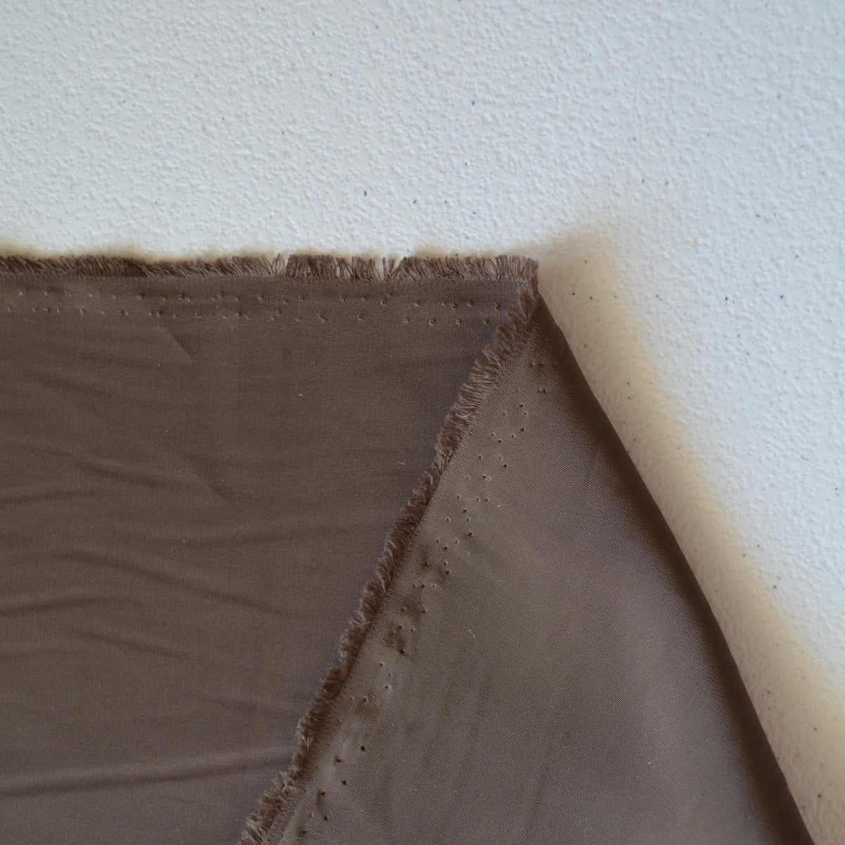 Peach Skin Crepe Fabric | Brown |By the Yard