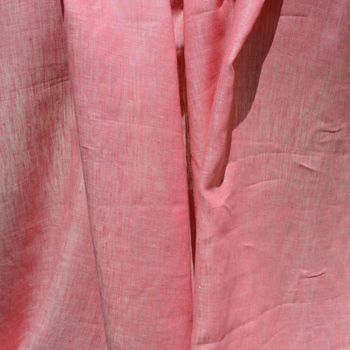 Coral Pink Linen Fabric | 100% Midweight Linen Solid Weave 54" Wide | Linen Yardage for Clothing, Summer Dresses, Home D