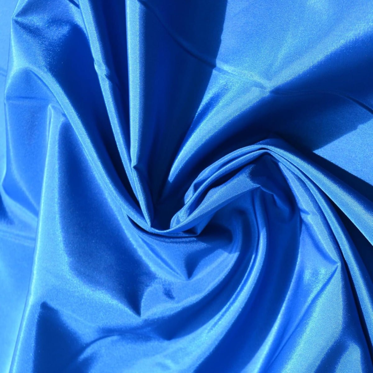 Blue 100% silk Taffeta Fabric | Designer Deadstock | By the Yard