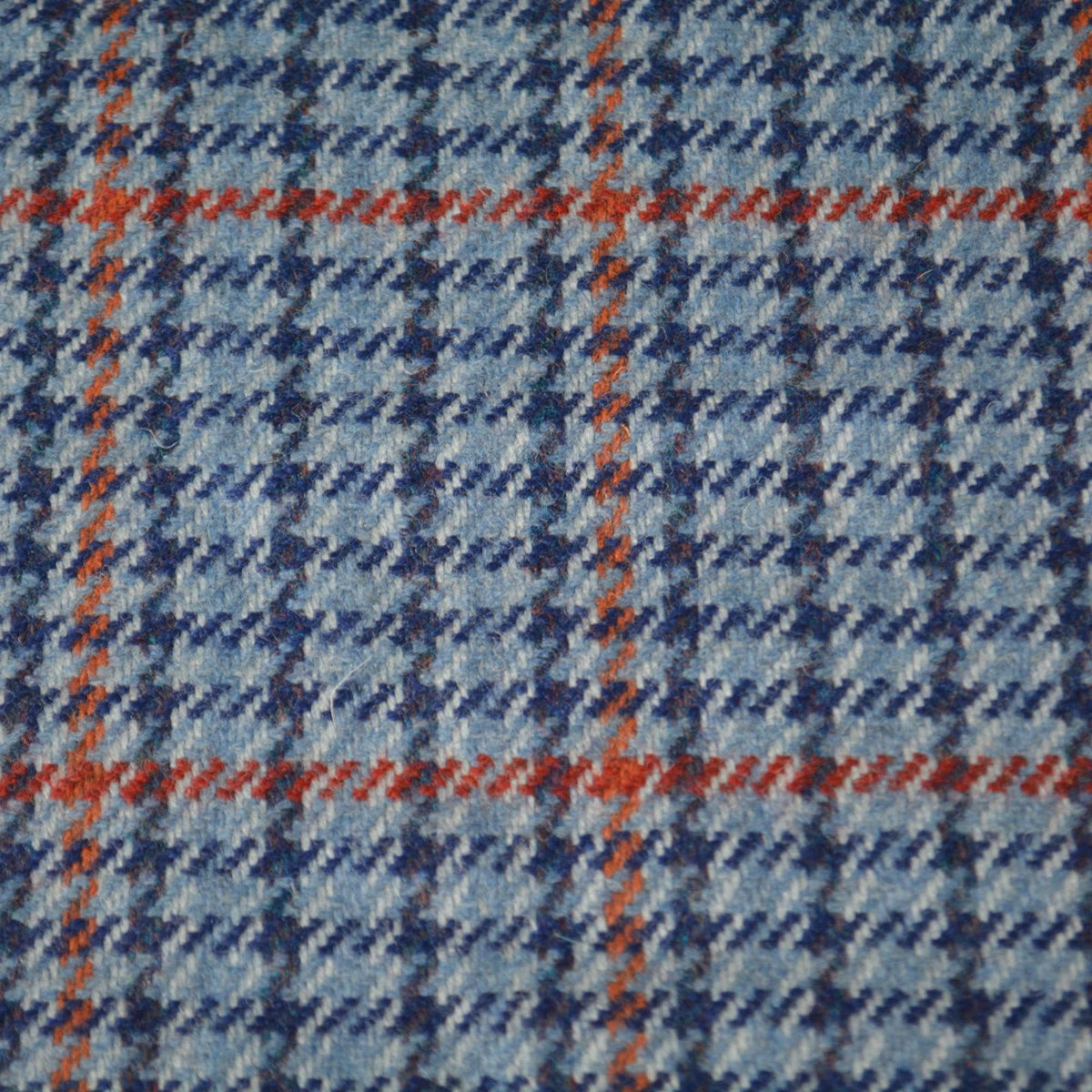 Made in Scotland Pure Wool Tweed | Red Blue Mink Chinchilla Cashmere Lambswool Windowpane Houndstooth 60.5 Inch Usable |