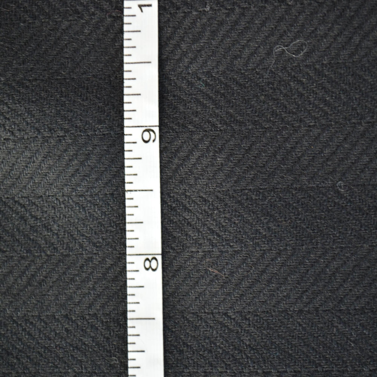 Black Wool Cashmere Herringbone Tweed Luxury Blend 57 Inch Wide | By the Yard