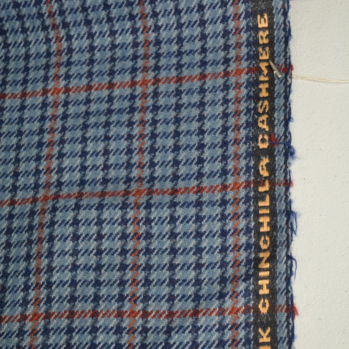 Made in Scotland Pure Wool Tweed | Red Blue Mink Chinchilla Cashmere Lambswool Windowpane Houndstooth 60.5 Inch Usable |