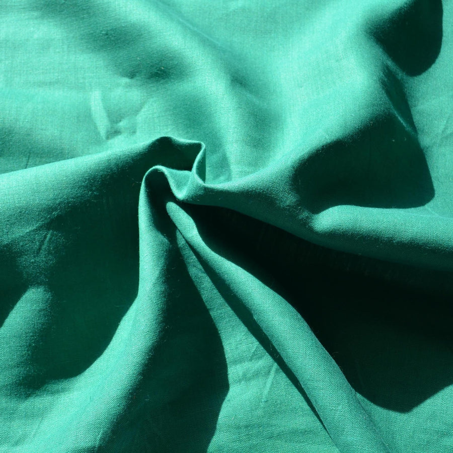 100% Linen Fabric Green 55" Wide Dressmaking Tailoring | By the Yard