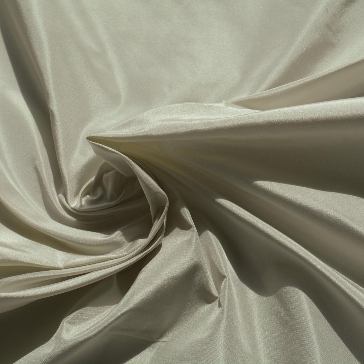 Silk Taffeta Fabric Light Gray Lightweight Crisp 53.5 Inch Usable | By the Yard