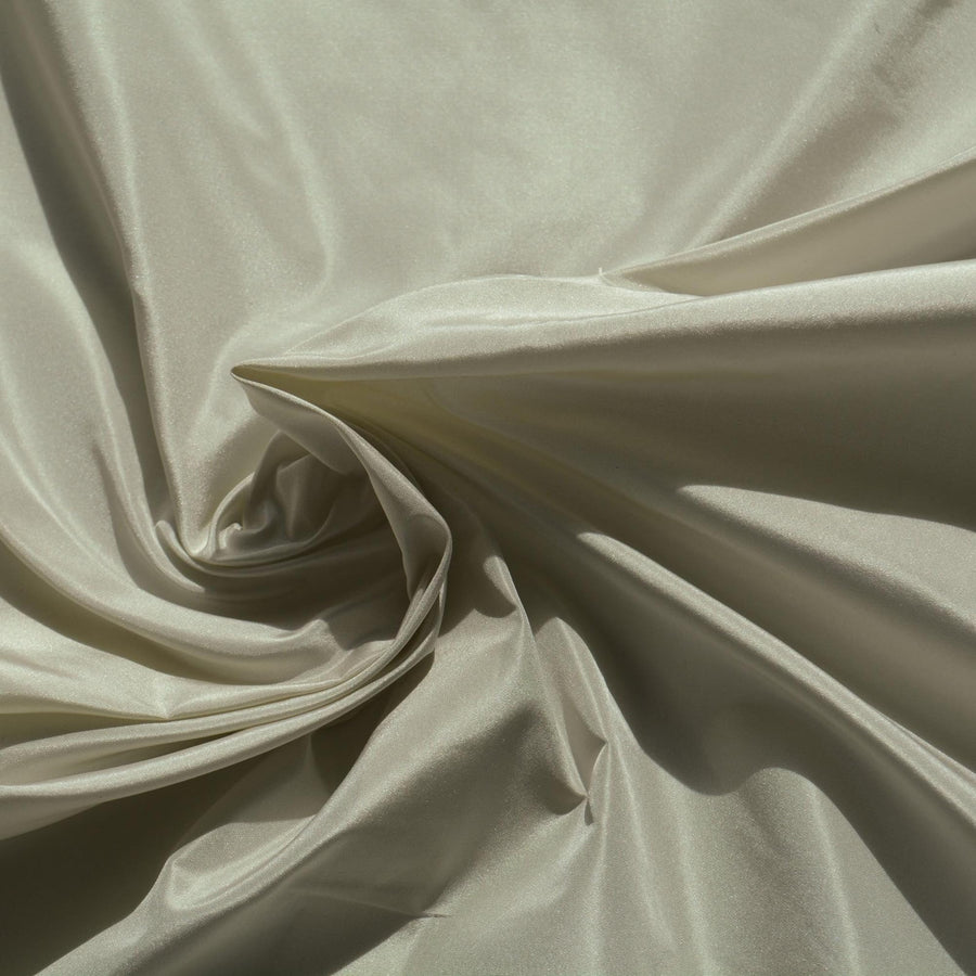 Silk Taffeta Fabric Light Gray Lightweight Crisp 53.5 Inch Usable | By the Yard