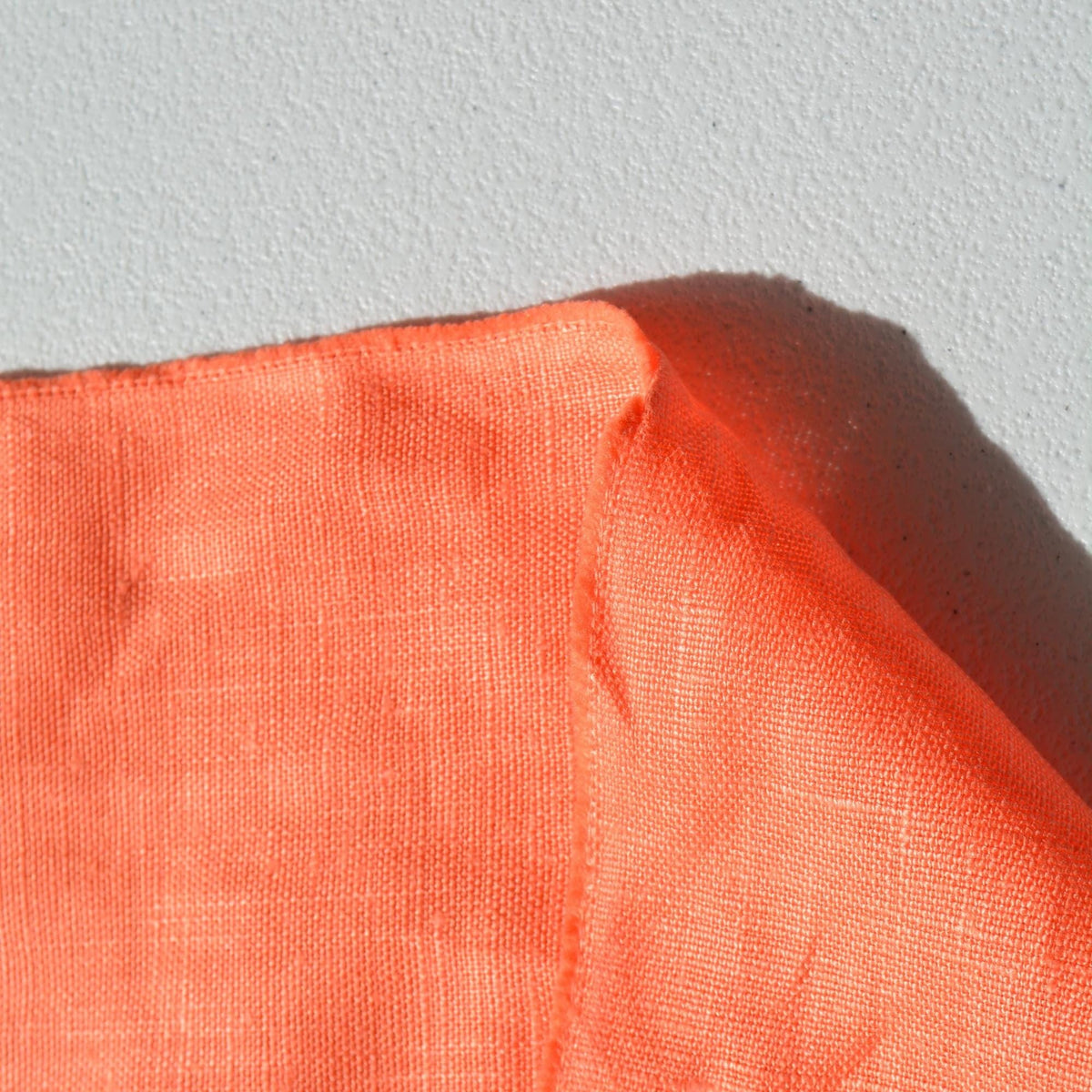 100% Linen Fabric Bright coral 60" Wide Dressmaking Tailoring | By the Yard