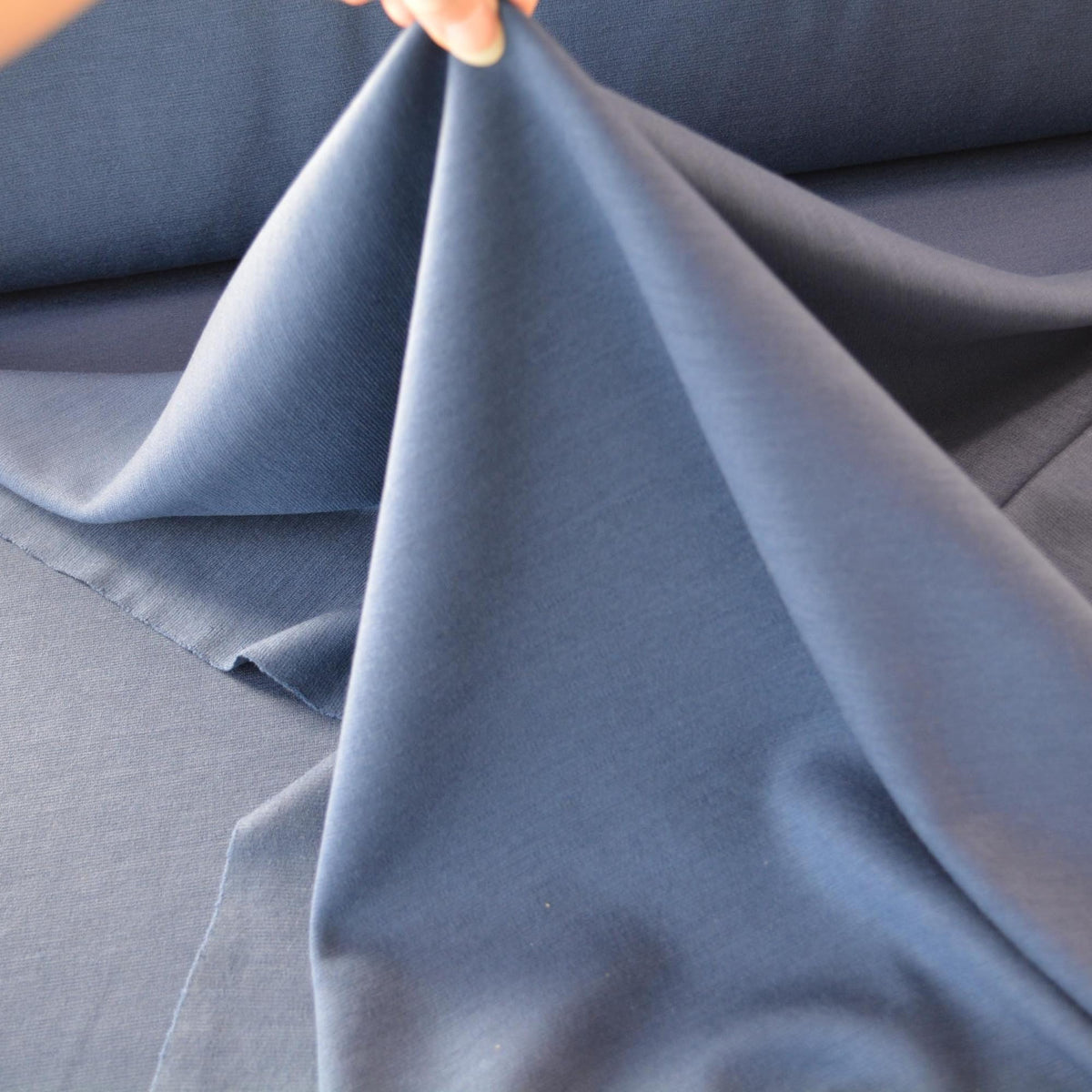 Ponte Wool Jersey Knit Fabric | Stretch Designer Apparel Textile 56 Inch Wide | By the Yard