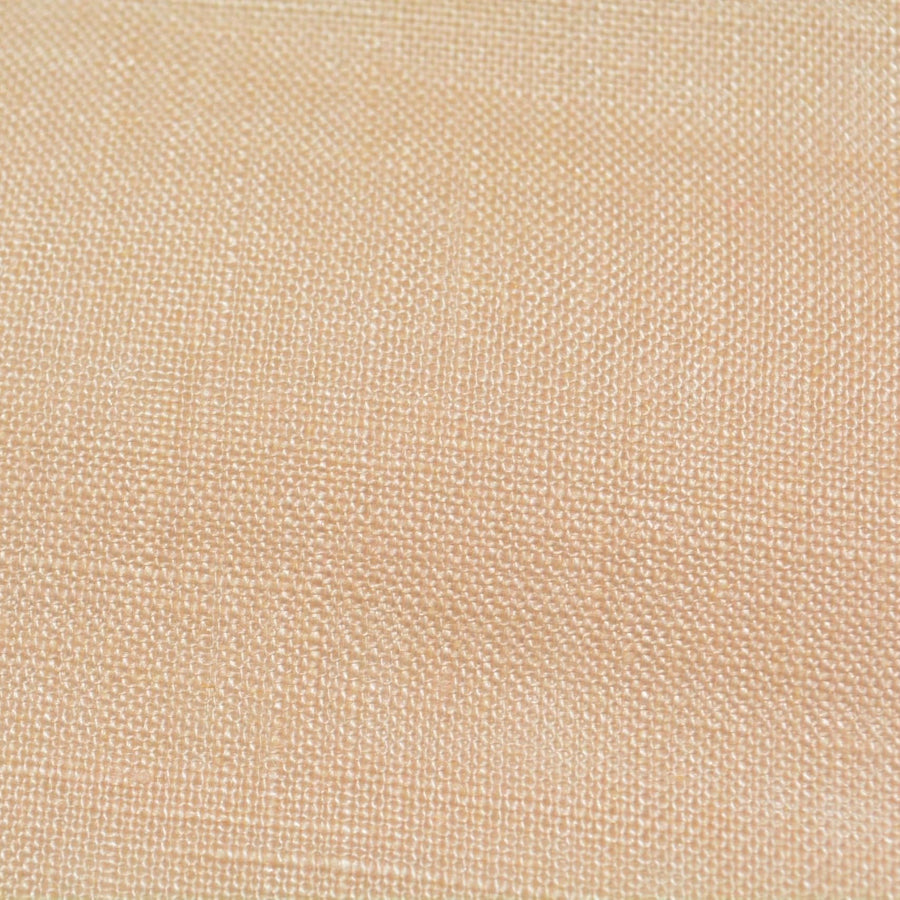 Light Peach Linen Fabric | 100% Midweight Linen Solid Weave 59" Wide | Linen Yardage for Clothing, Summer Dresses, Home Décor Sewing