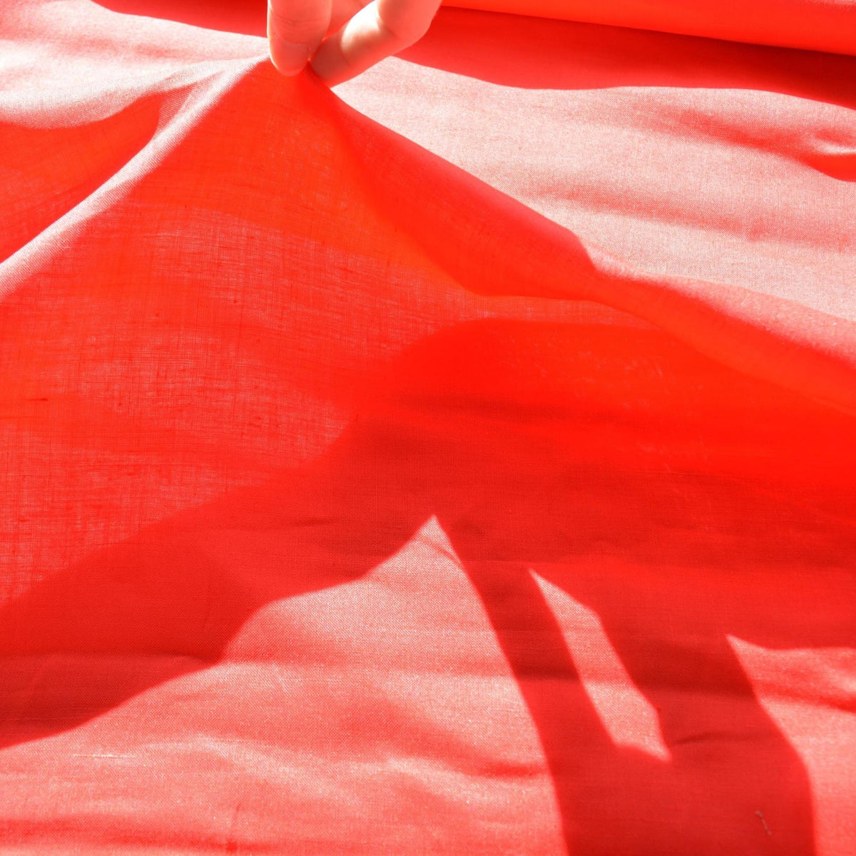 100% Linen Fabric Red 43" Wide Dressmaking Tailoring | By the Yard