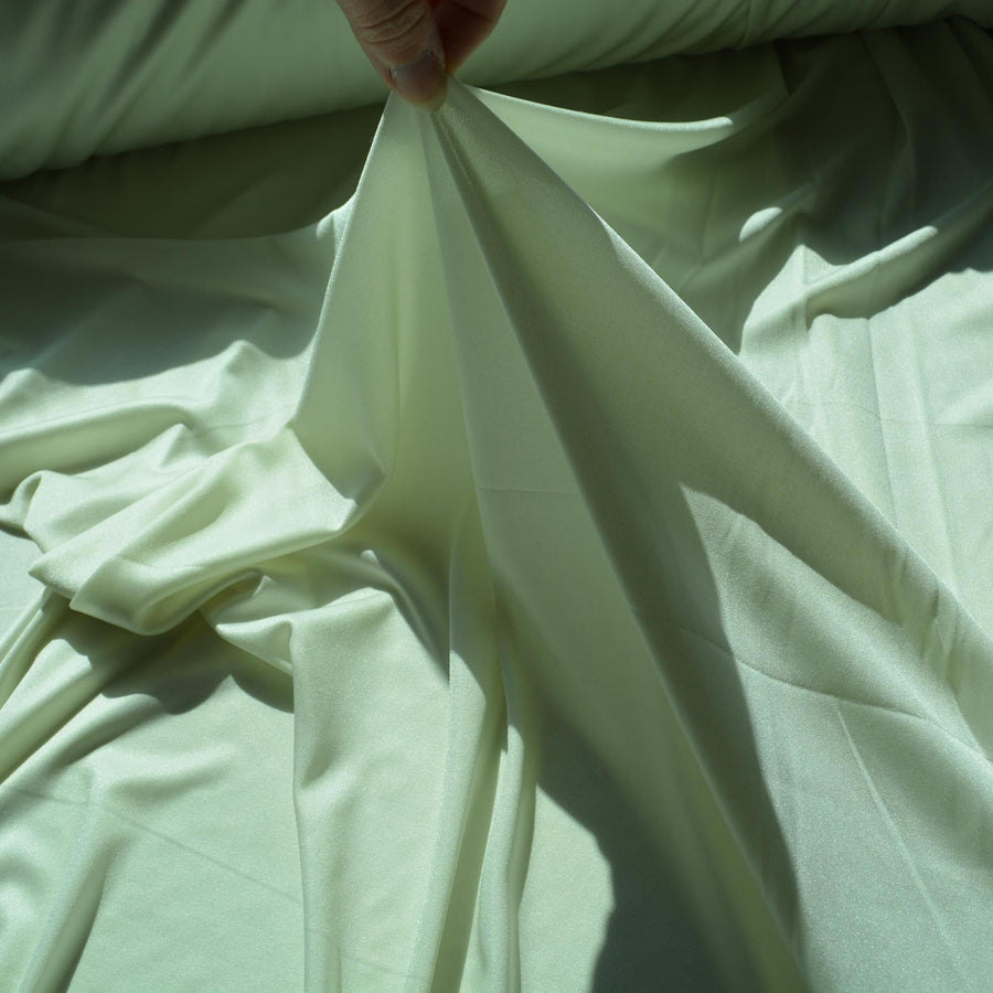 Stretch Knit Fabric | Light green | Designer Yardage |By the Yard