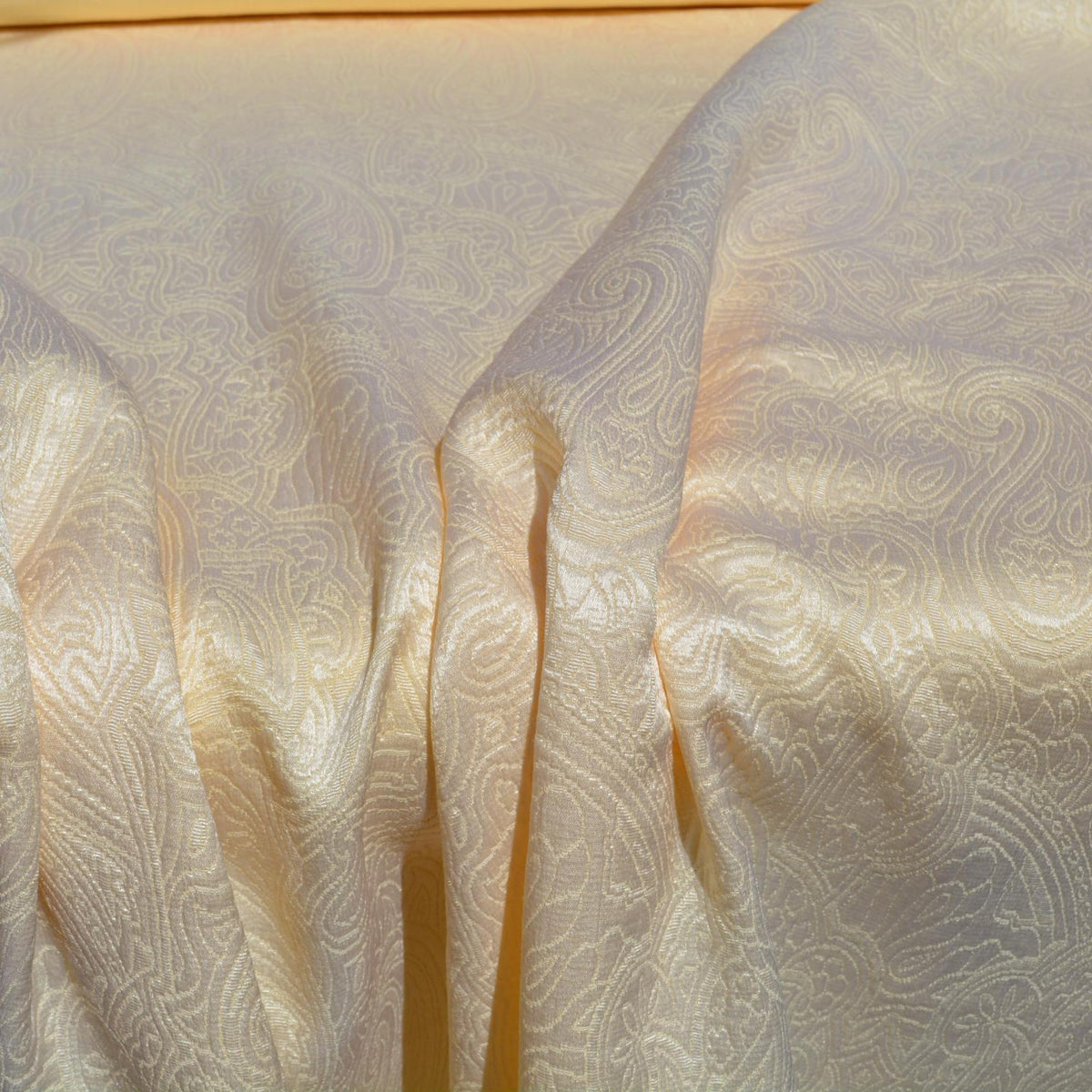 Silk Wool Brocade Fabric | Upholstery Fabric & Home Decor Textile | Curtain, Drapery, Pillow | By the Yard