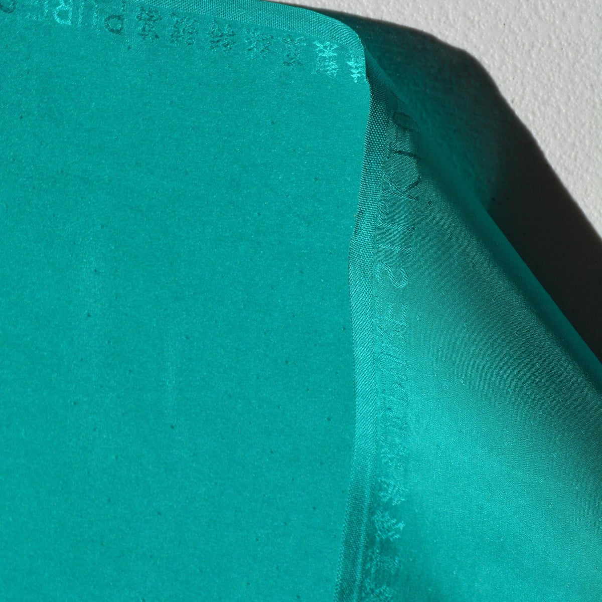 Silk Taffeta Fabric Aqua Dotted 36" Wide Luxury Fabric | By the Yard