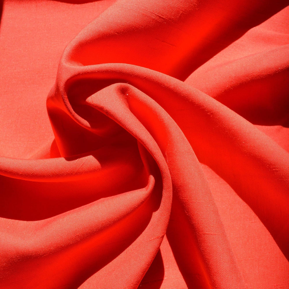 Silk Dupioni Fabric Red 45" Wide Luxury Fabric | By the Yard