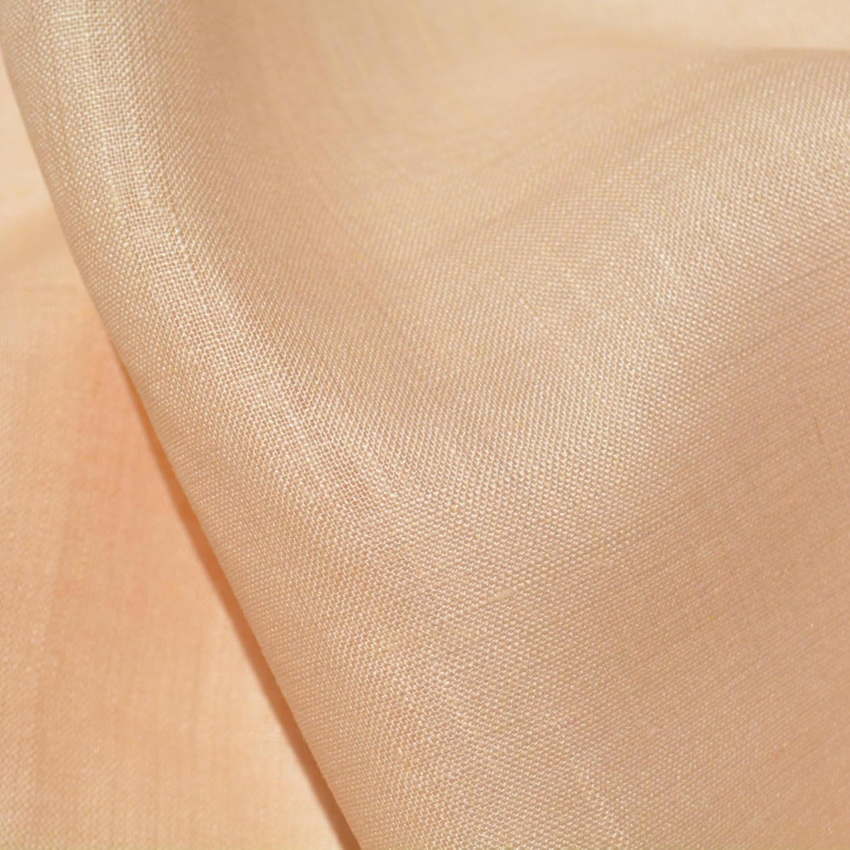Light Peach Linen Fabric | 100% Midweight Linen Solid Weave 59" Wide | Linen Yardage for Clothing, Summer Dresses, Home 