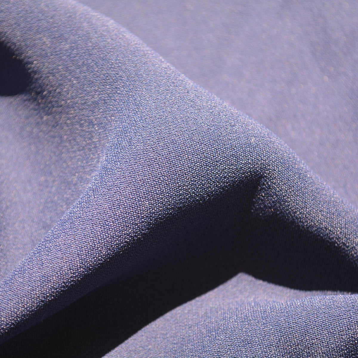 Pure Silk Georgette Fabric | Navy Heavyweight Designer Deadstock | Dresses, Blouses, Trousers | By the Yard