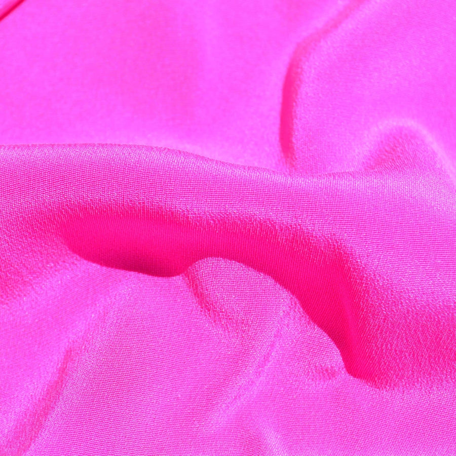 Pure Silk Crepe Fabric | Magenta Heavyweight Designer Deadstock | Dresses, Skirts, Trousers | By the Yard