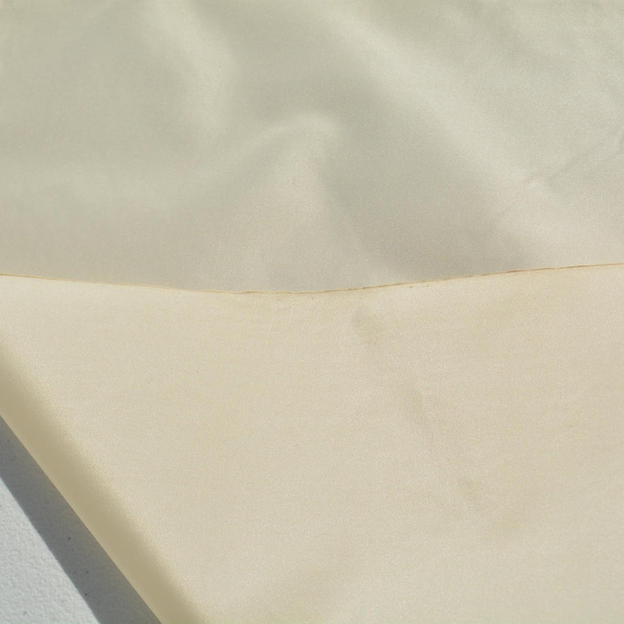 Ivory 100% Silk Taffeta Fabric | Designer Deadstock | By the Yard