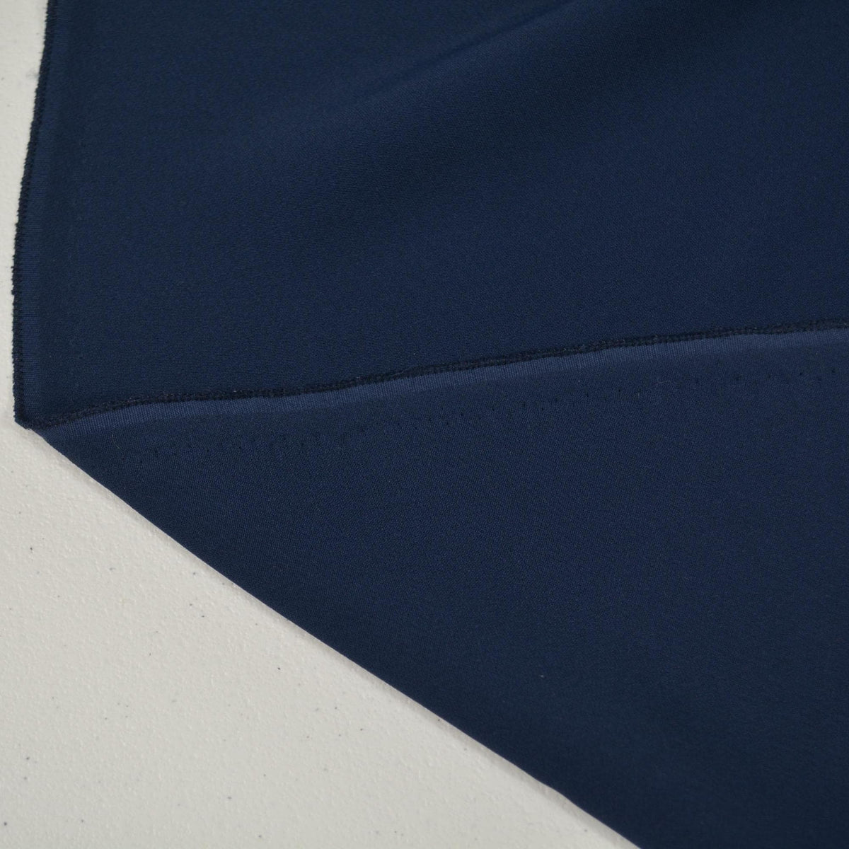 Navy Wool Poly Crepe Lightweight Fabric 50.5 Inch Usable | By the Yard