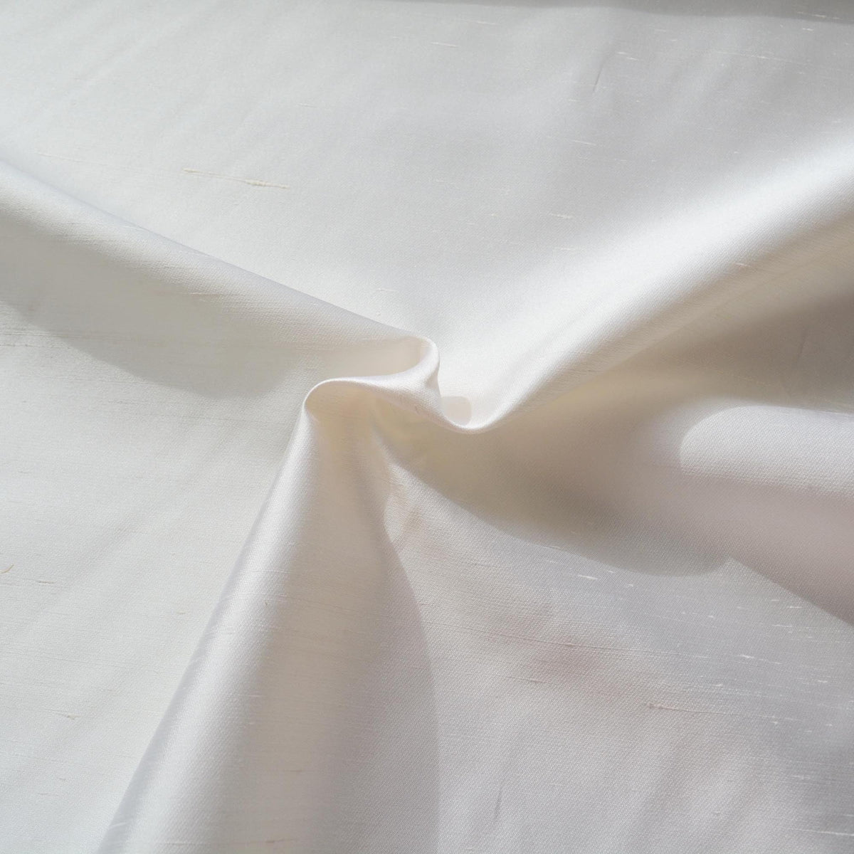Silk Dupioni Fabric Ivory 59" Wide Luxury Fabric | By the Yard