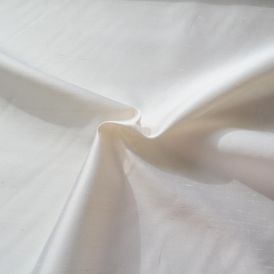 Silk Dupioni Fabric Ivory 59" Wide Luxury Fabric | By the Yard
