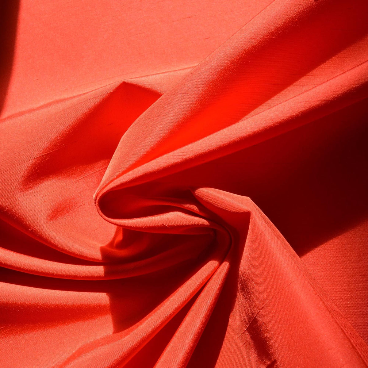 Silk Dupioni Fabric Red 44" Wide Luxury Fabric | By the Yard