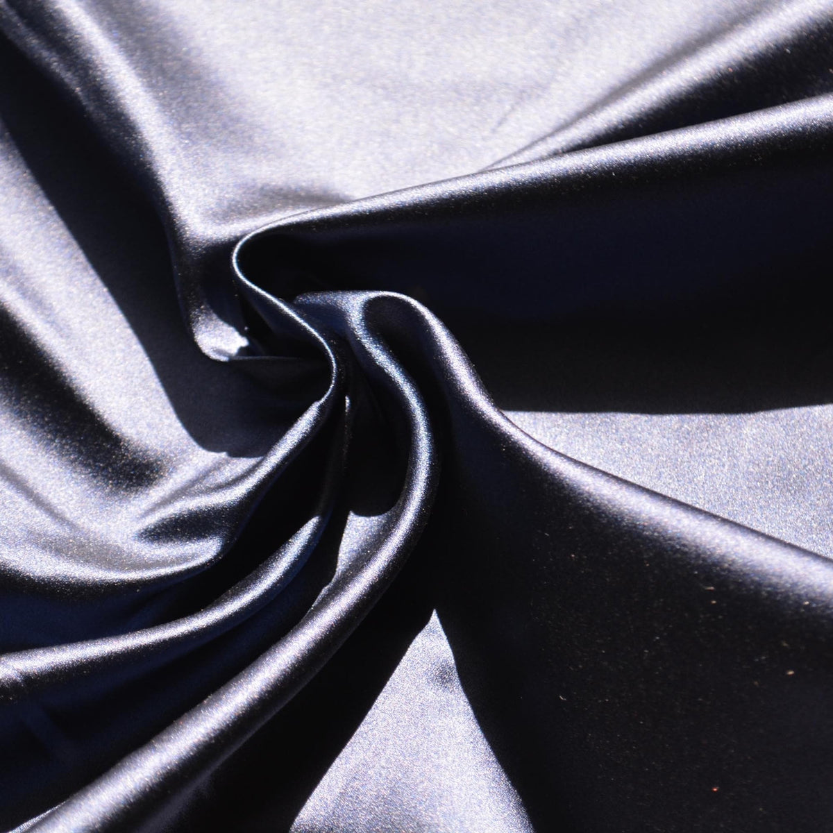 Silk Satin Fabric Navy blue 51" Wide Luxury Fabric | By the Yard