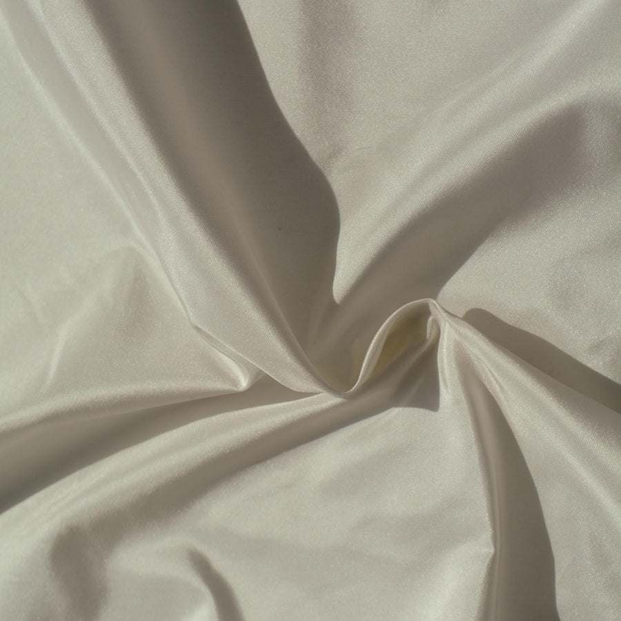Silk Taffeta Fabric White Lightweight Crisp 47.5 Inch Wide | By the Yard
