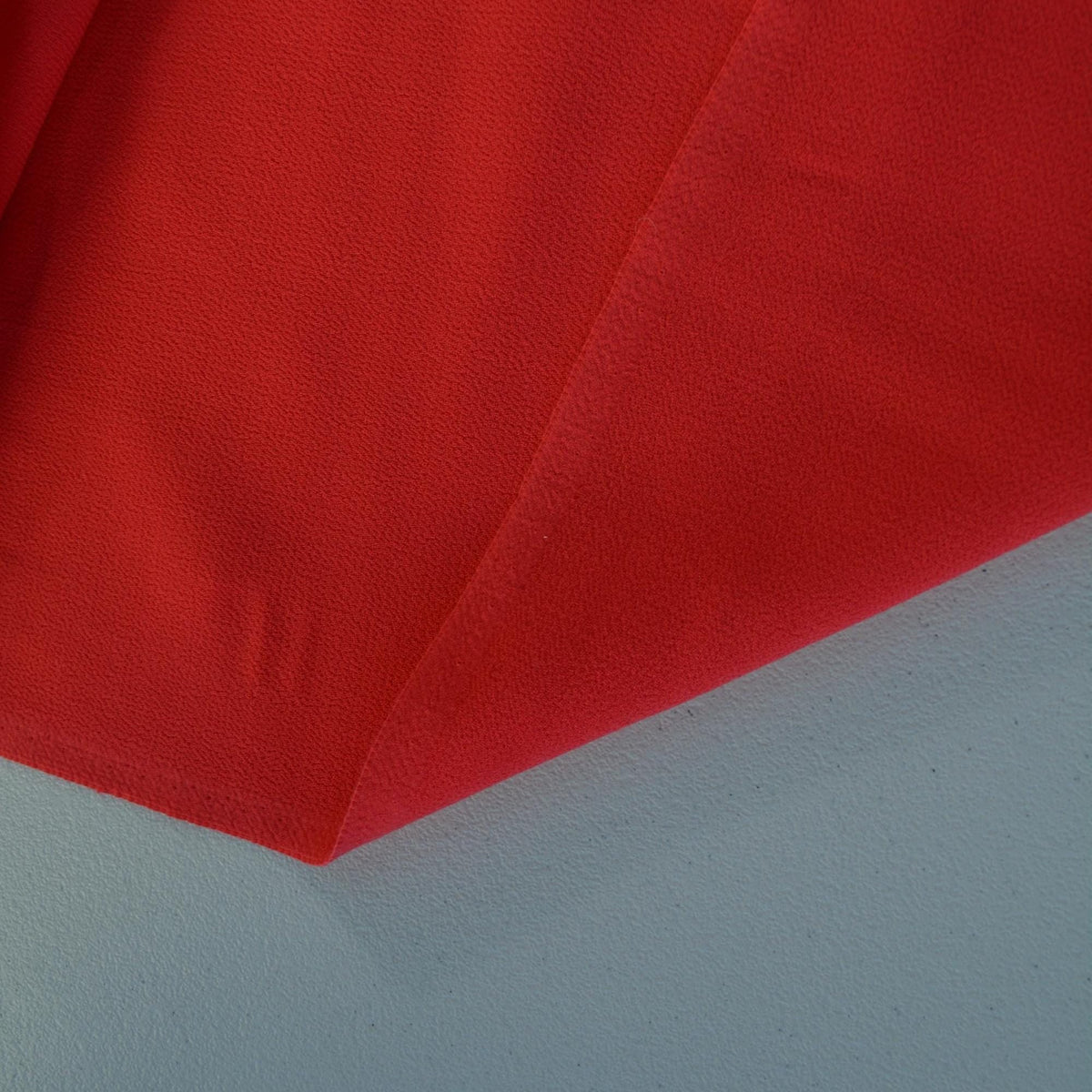 Bright Pink Wool Crepe Fabric | Mid / Heavyweight Designer Deadstock Dress and Suiting Textile | By the Yard
