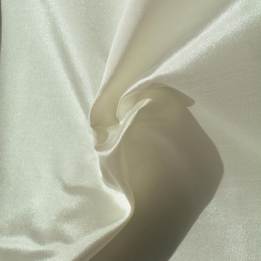 Heavyweight Faille Fabric White Poly Blend Structured 55.5 Inch Usable | By the Yard