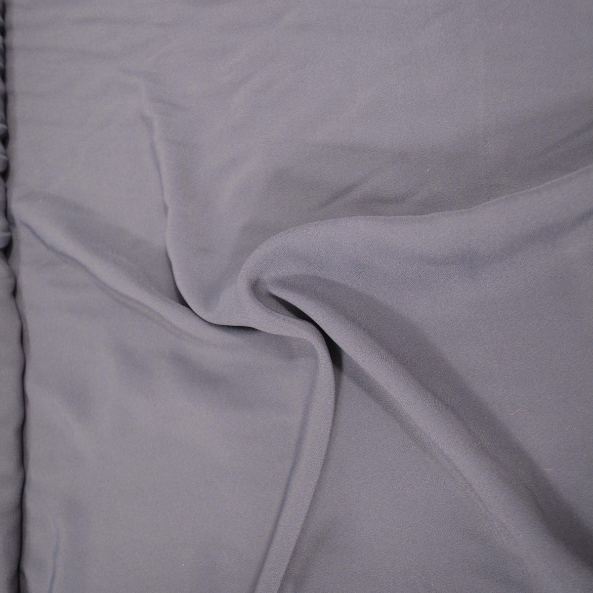 Navy Wool Poly Crepe Lightweight Fabric 50.5 Inch Usable | By the Yard