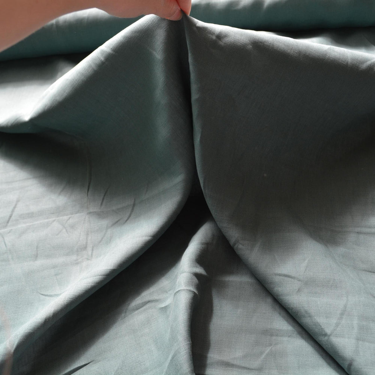 100% Linen Fabric Green 61" Wide Dressmaking Tailoring | By the Yard