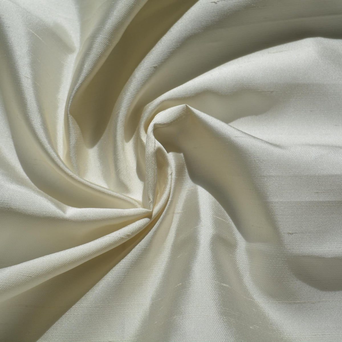 Silk Dupioni Fabric White 59" Wide Luxury Fabric | By the Yard