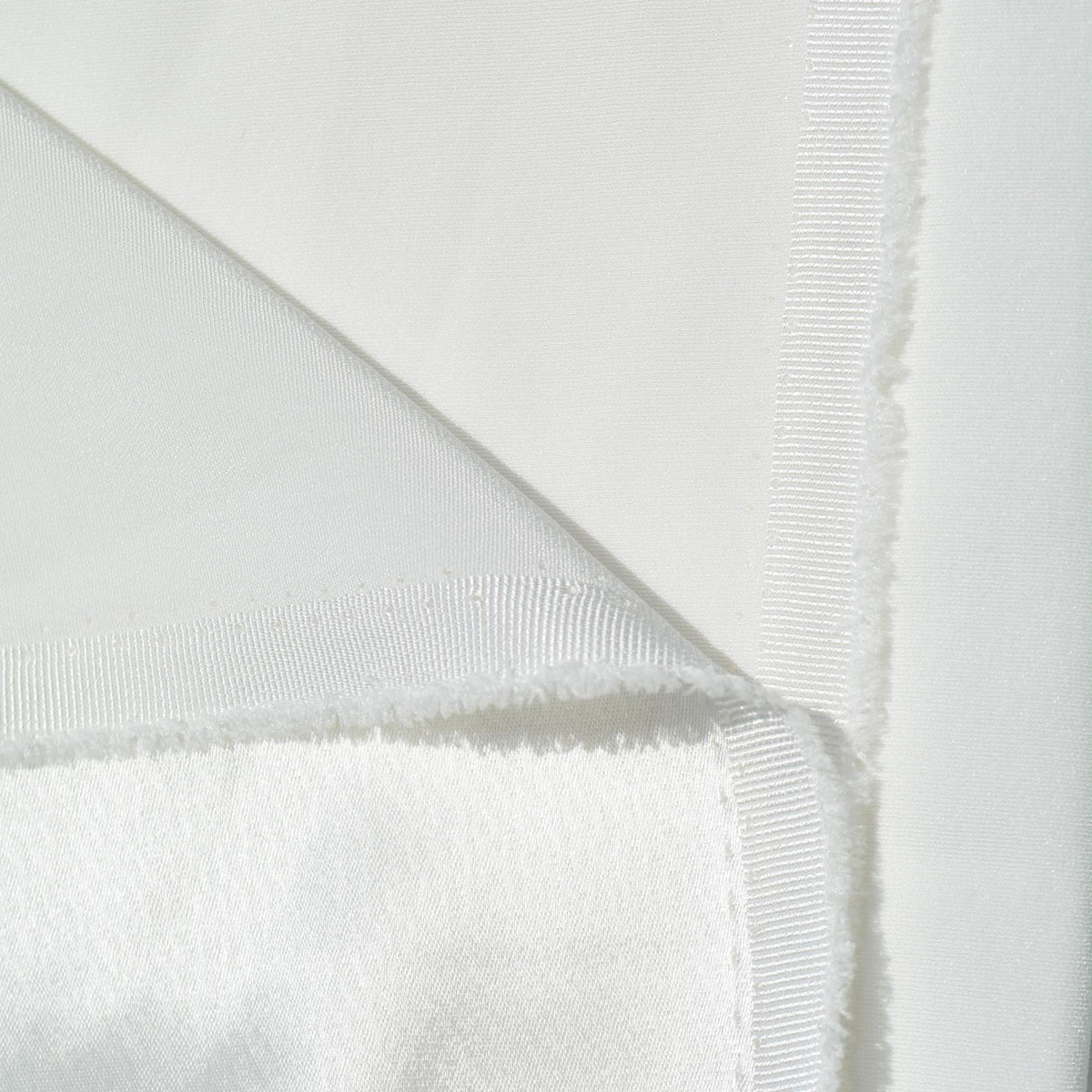 Satin Fabric | White Heavyweight Designer Deadstock | Dresses, Bridal, Special Occasion | By the Yard