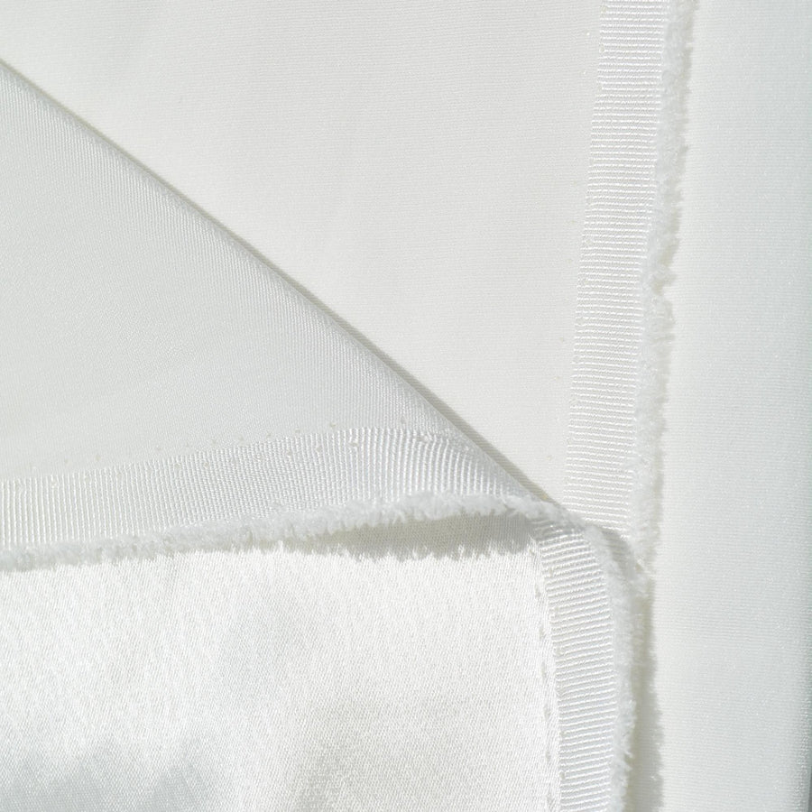Satin Fabric | White Heavyweight Designer Deadstock | Dresses, Bridal, Special Occasion | By the Yard