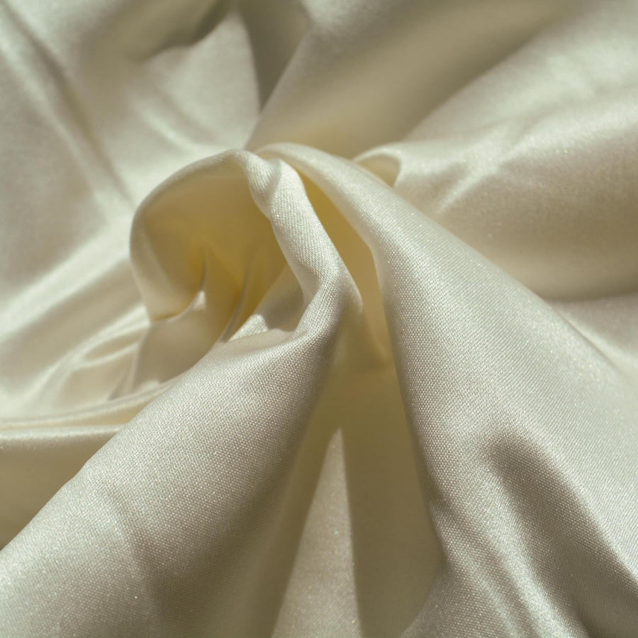 100% Silk Duchess Satin Fabric Off White Bridal Heavyweight 59.25 Inch Wide | By the Yard