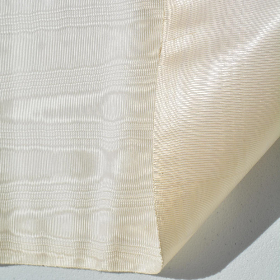 White 100% Silk Moiré | By the Yard