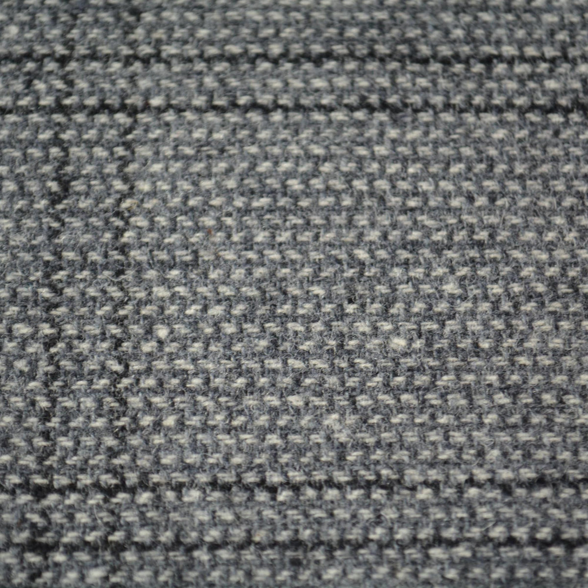 Gray Herringbone Wool Tweed with Black Windowpane 61 Inch Wide | By the Yard